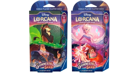 Disney Lorcana - Shimmering Skies - Starter Deck Set (2 Decks)