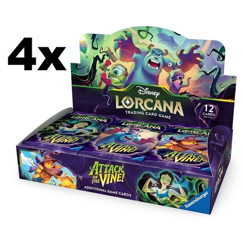[Pre-Order] Disney Lorcana - Attack of the Vine! - Booster Case (4 Boxes)