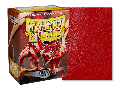 Bọc bài Dragon Shield Sleeve - Matte Standard Size 100 - Ruby
