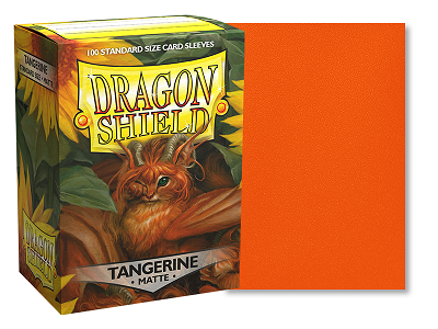 Bọc bài Dragon Shield Sleeve - Matte Standard Size 100 - Tangerine
