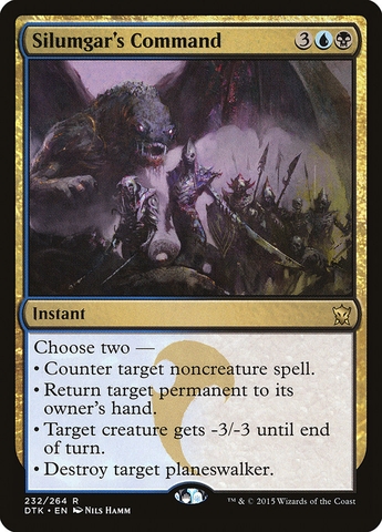 Magic the Gathering - Dragons of Tarkir - Silumgar's Command