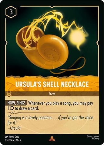 Disney Lorcana ~Fabled~ Ursula's Shell Necklace (33/204)