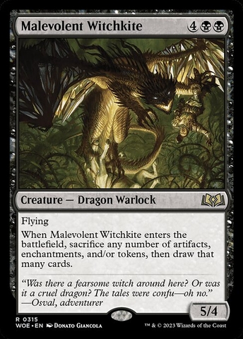 Magic: The Gathering - Wilds of Eldraine - Malevolent Witchkite (315)