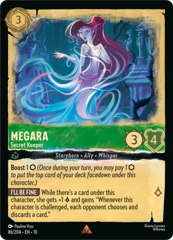 Disney Lorcana ~Whispers in the Well~ Megara - Secret Keeper (86/204)