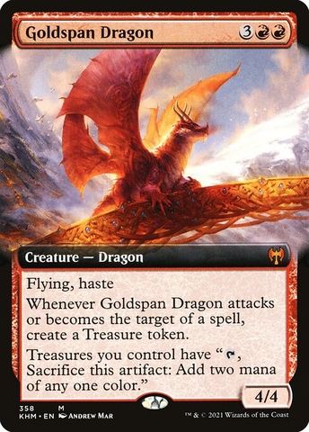 Magic: The Gathering - Kaldheim - Goldspan Dragon (358)