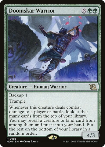 Magic: The Gathering - March of the Machine - Doomskar Warrior (185)