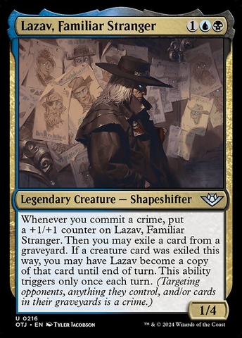 Magic: The Gathering - Outlaws of Thunder Junction - Lazav, Familiar Stranger (216)