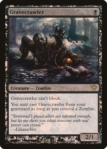 Magic: The Gathering - Dark Ascension Promos - Gravecrawler (64p) Foil