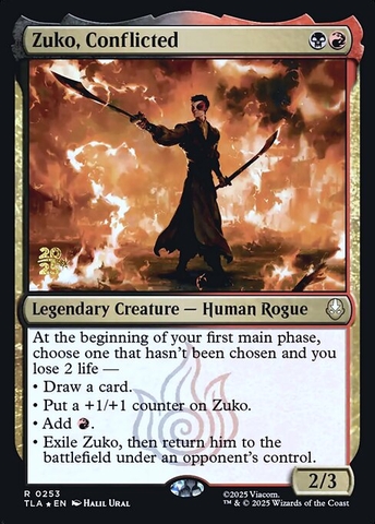 Magic: The Gathering - Avatar: The Last Airbender Promos - Zuko, Conflicted (253s) Foil