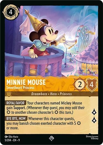 Disney Lorcana ~Fabled~ Minnie Mouse - Sweetheart Princess (5/204)