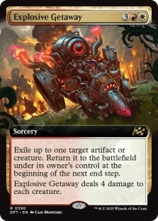 Magic the Gathering - Aetherdrift - Explosive Getaway (Extended Art)