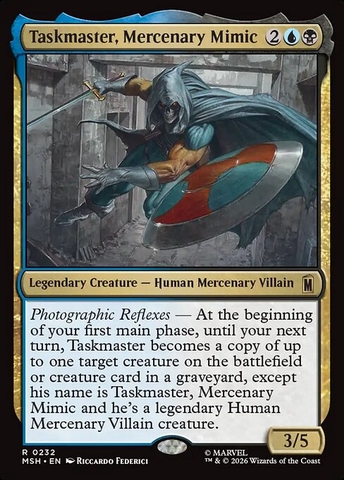 Magic: The Gathering - Marvel Super Heroes - Taskmaster, Mercenary Mimic (232) Foil