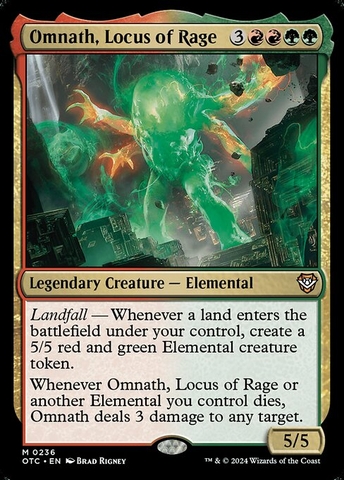 Magic: The Gathering - Outlaws of Thunder Junction Commander - Omnath, Locus of Rage (236)