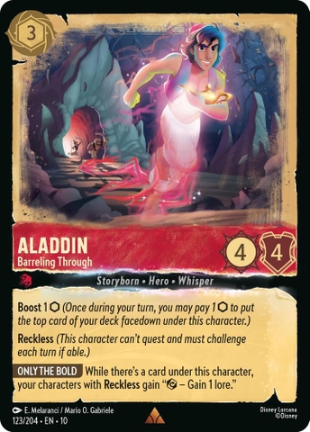 Disney Lorcana ~Whispers in the Well~ Aladdin - Barreling Through (123/204)