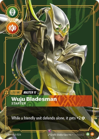 Riftbound TCG - Origins: Proving Grounds - Master Yi - Wuju Bladesman (Starter) (019/024)