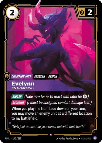 Riftbound TCG - Unleashed - Evelynn - Entrancing (141/219) Foil