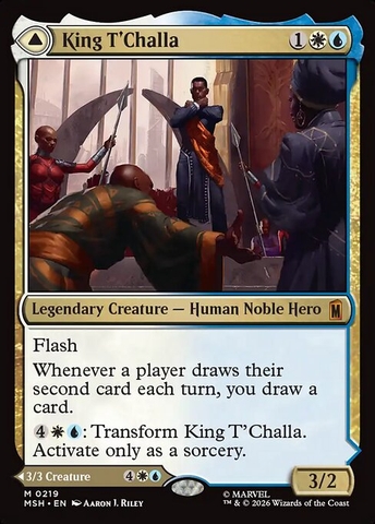 Magic: The Gathering - Marvel Super Heroes - King T'Challa // Black Panther, Hope Enduring (219)