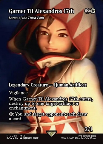 Magic the Gathering - Final Fantasy Through the Ages - Garnet Til Alexandros 17th (Loran of the Third Path)