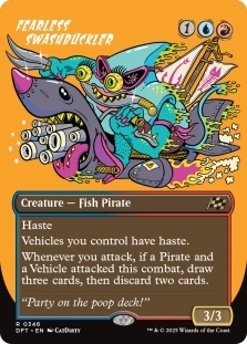 Magic the Gathering - Aetherdrift - Fearless Swashbuckler (Borderless)