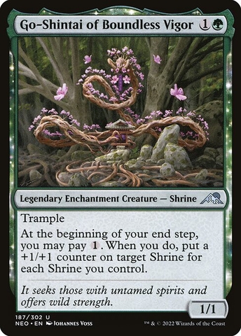 Magic: The Gathering - Kamigawa: Neon Dynasty - Go-Shintai of Boundless Vigor (187) Foil