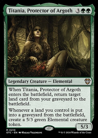Magic: The Gathering - Outlaws of Thunder Junction Commander - Titania, Protector of Argoth (210)