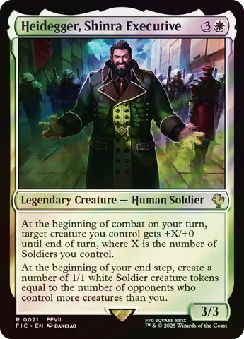 Magic the Gathering - Final Fantasy Commander - Heidegger, Shinra Executive (Surge Foil)