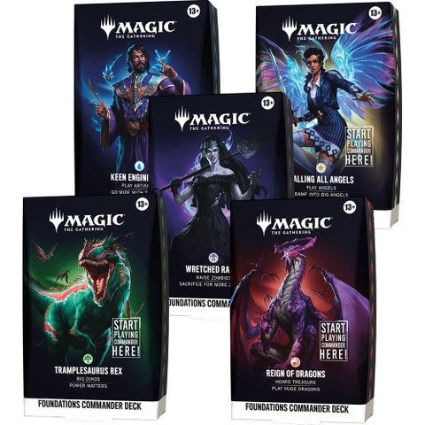 [Pre-Order] Magic: The Gathering - Foundations Commander - Commander Deck Set (5 Deck)