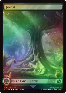 Magic the Gathering - Final Fantasy - Forest (0307) FOIL
