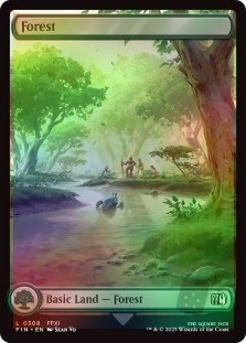 Magic the Gathering - Final Fantasy - Forest (0308) FOIL