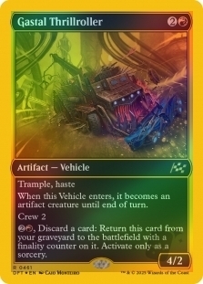 Magic the Gathering - Aetherdrift - Gastal Thrillroller First-Place FOIL
