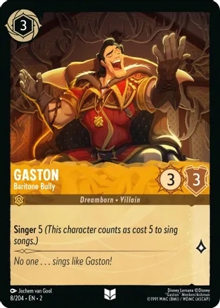 Disney Lorcana - Rise of the Floodborn - Gaston - Baritone Bully