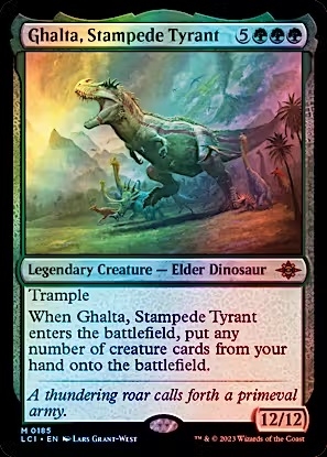 Magic the Gathering - The Lost Caverns of Ixalan - Ghalta, Stampede Tyrant FOIL
