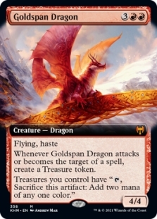 Magic the Gathering - Kaldheim - Goldspan Dragon (Extended Art)