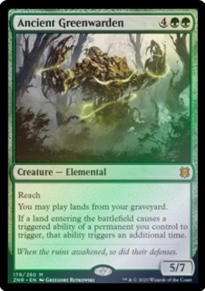 Magic the Gathering - Zendikar Rising - Ancient Greenwarden FOIL