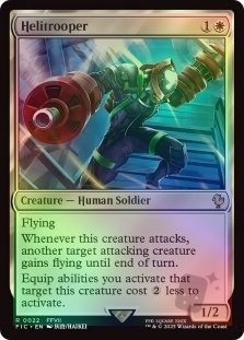 Magic the Gathering - Final Fantasy Commander - Helitrooper (Surge Foil)