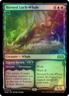 Magic the Gathering - Wilds of Eldraine - Horned Loch-Whale (Showcase) FOIL