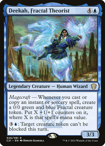 Magic the Gathering - Commander 2021 - Deekah, Fractal Theorist