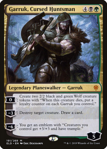 Magic the Gathering - Throne of Eldraine - Garruk, Cursed Huntsman