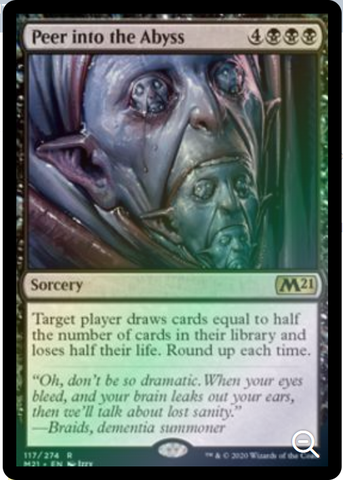 Magic the Gathering - Core Set 2021 - Peer into the Abyss - FOIL