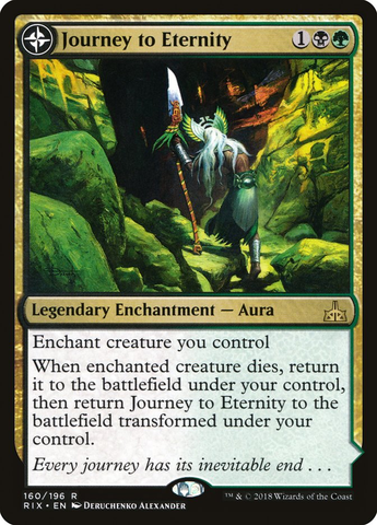 Magic the Gathering - Rivals of Ixalan - Journey to Eternity // Atzal, Cave of Eternity Side