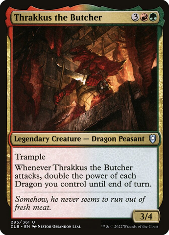 Magic the Gathering - Commander Legends: Battle for Baldur's Gate - Thrakkus the Butcher