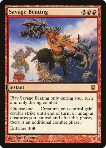 Magic the Gathering - Darksteel - Savage Beating