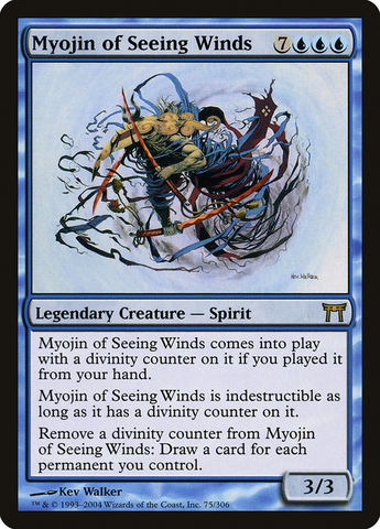 Magic the Gathering - Champions of Kamigawa - Myojin of Seeing Winds