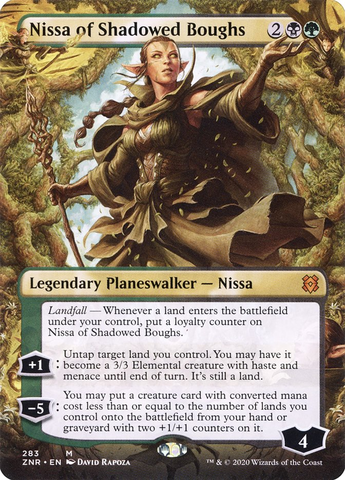 Magic the Gathering - Zendikar Rising - Nissa of Shadowed Boughs (Borderless)