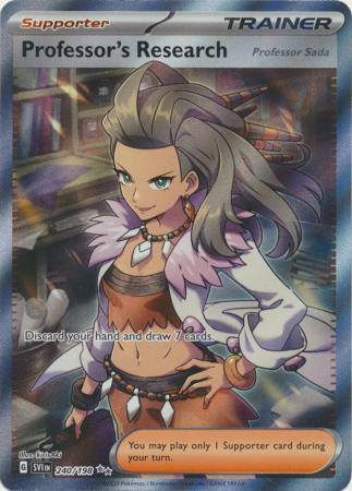 Pokemon TCG - Scarlet & Violet (Base Set) - Professor's Research (Professor Sada) - Full Art Secret Rare