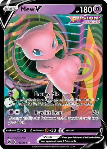 Pokemon TCG  - Sword & Shield: Fusion Strike - Mew V - Ultra Rare
