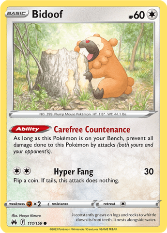Pokemon TCG  - Sword & Shield: Crown Zenith - Bidoof