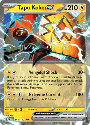 Pokemon TCG - Scarlet & Violet: Paradox Rift - Tapu Koko ex - Ultra Rare
