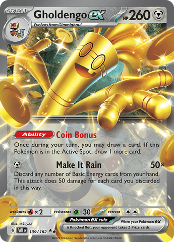 Pokemon TCG - Scarlet & Violet: Paradox Rift - Gholdengo ex - Ultra Rare