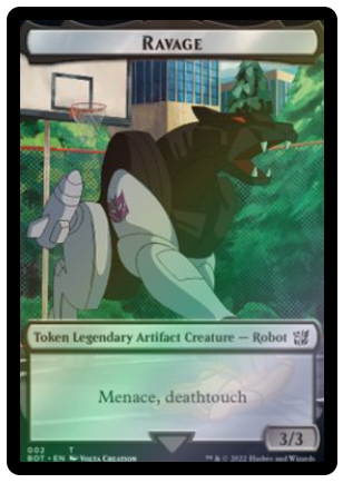 Magic the Gathering - Universes Beyond: Transformers - Ravage Token - FOIL